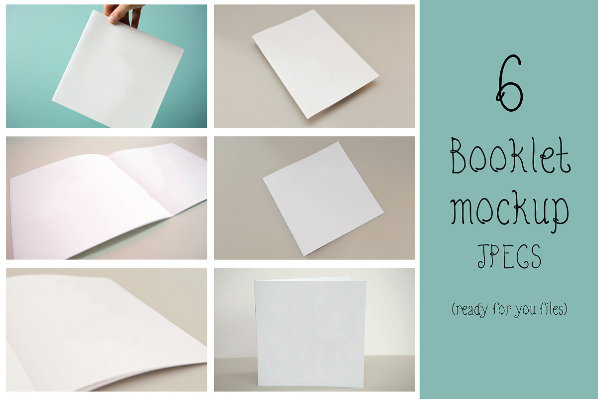 Booklet mockup (set of 6), a Print Template by AAO.Design (Photo 1 of 4)