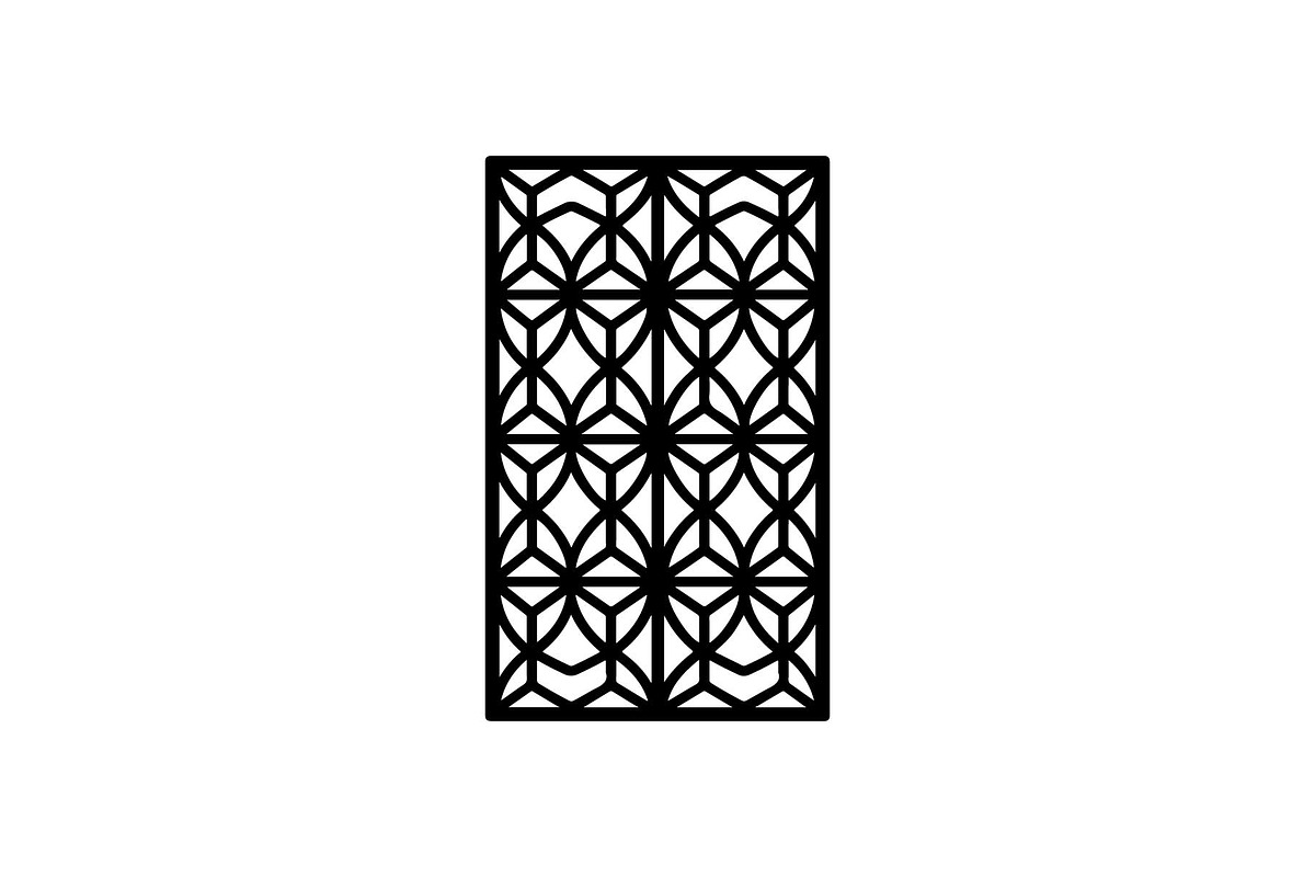 Black Geometric Pattern Panel SVG, an Object Graphic by jahid234 (Photo 7 of 13)