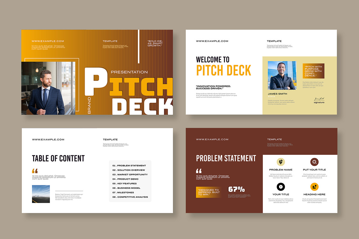 Business Pitch Deck Presentation, a Presentation Template by MightyDesign (Photo 2 of 8)