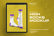 High Socks Mockup For Procreate, a Bottom Mockup by Grow Design Craft Studio (Thumbnail 1 of 6)