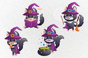 Halloween cute characters. Vector, an Animal Illustration by VaraNa Art (Thumbnail 4 of 12)