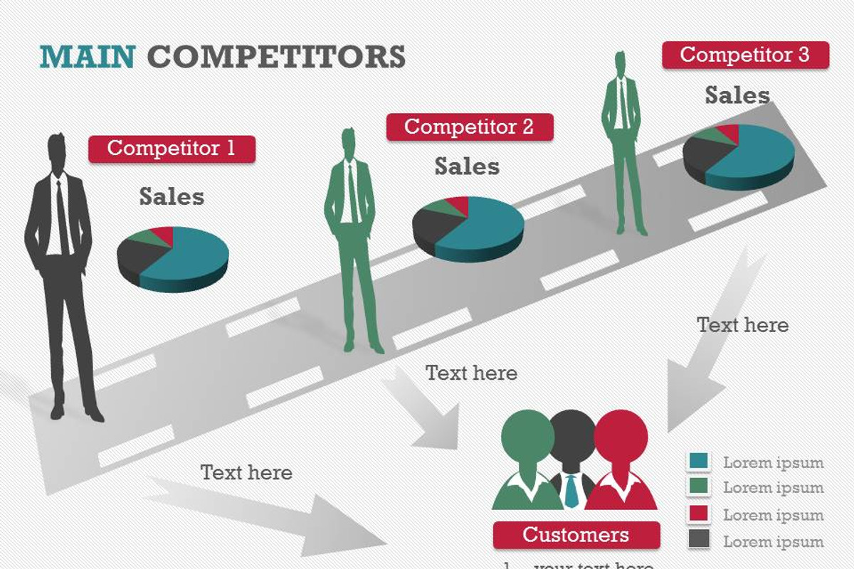 Main Competitors PowerPoint Template, a Presentation Template by Yes Presentations (Photo 7 of 26)