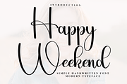 Happy Weekend, a Handwritten Font by InermediaSTUDIO (Thumbnail 1 of 7)