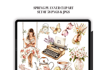Spring Planner Clipart