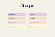 Plant journal - Notion template, a Websites & App Template by Iasan Design (Thumbnail 8 of 11)
