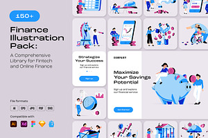 Finance Illustration Pack, a Finance Illustration by manuelbortoletti