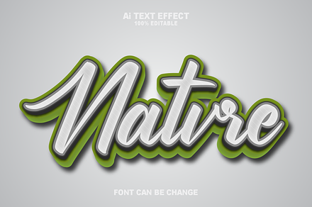 Nature Editabele Text Effects Style., a Layer Style Add-On by ModalTampang