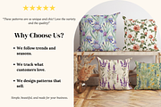 Provence Floral Patterns, a Pattern Graphic by Ninterints (Thumbnail 3 of 22)