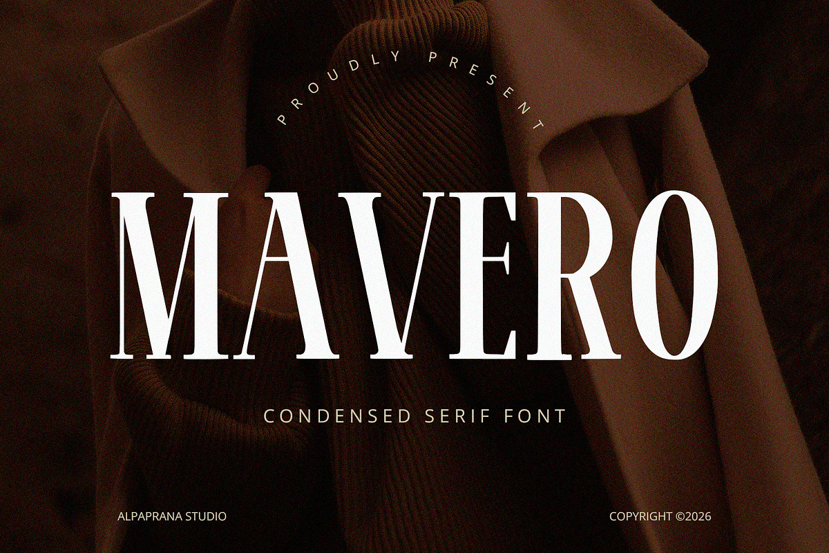 Mavero - Serif Font, a Serif Font by Alpaprana (Photo 1 of 10)