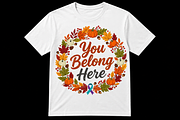 You Belong Here Suicide Prevention, an Object Graphic by Artivon (Thumbnail 3 of 3)