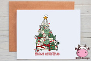 Funny Christmas Cat Design Bundle, a Graphic by Boodesign (Thumbnail 2 of 6)