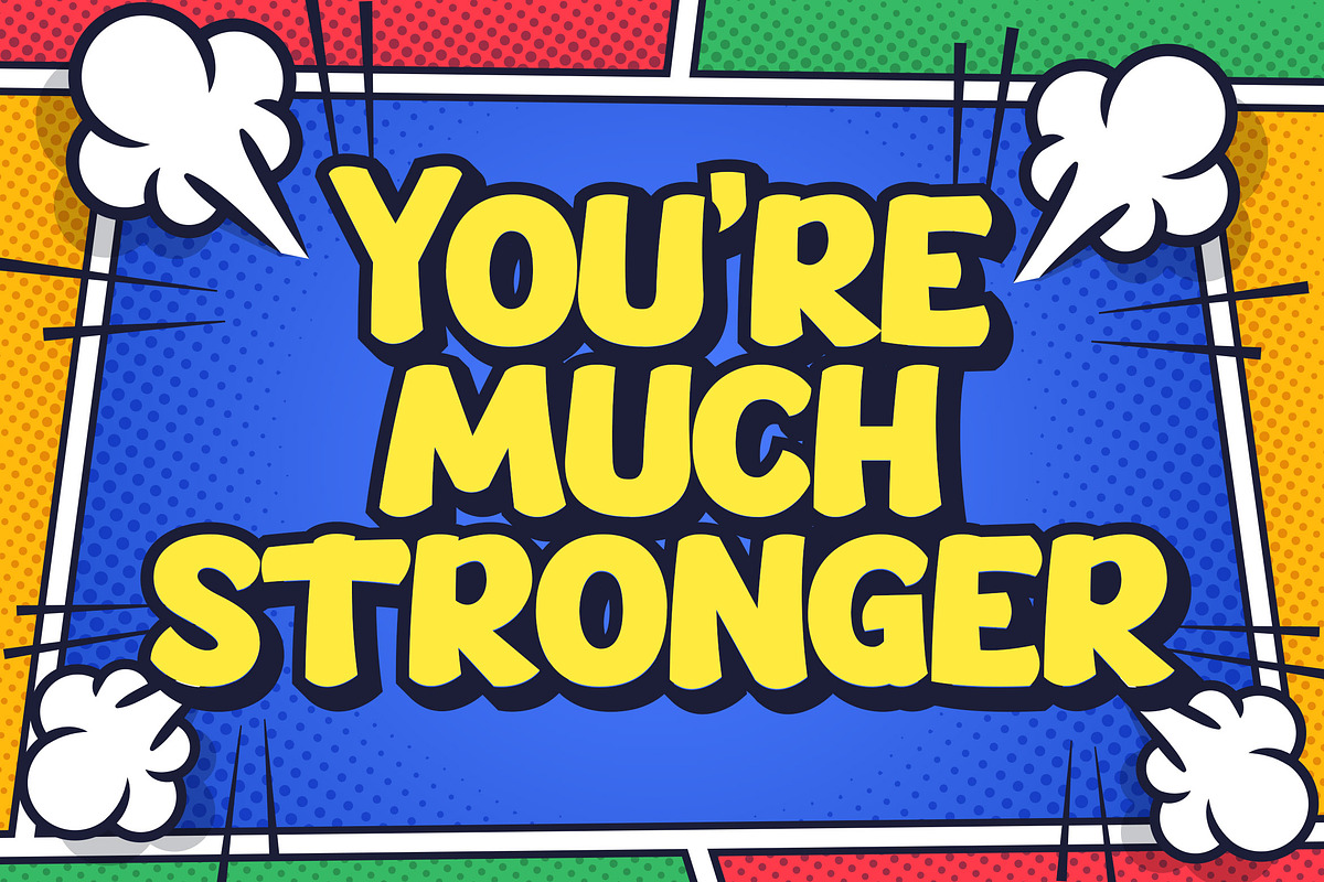 Smack Boom a Cartoon Font, a Font by Blankids Studio (Photo 5 of 8)