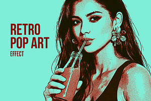 Comic Retro Pop Art Photo Effect, a Layer Style Add-On by studiogstock