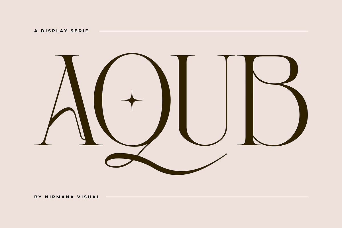 Aqub - Modern Serif Font, a Serif Font by Nirmana Visual (Photo 1 of 10)