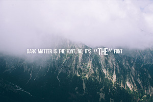 Distressed Condensed Font DarkMatter