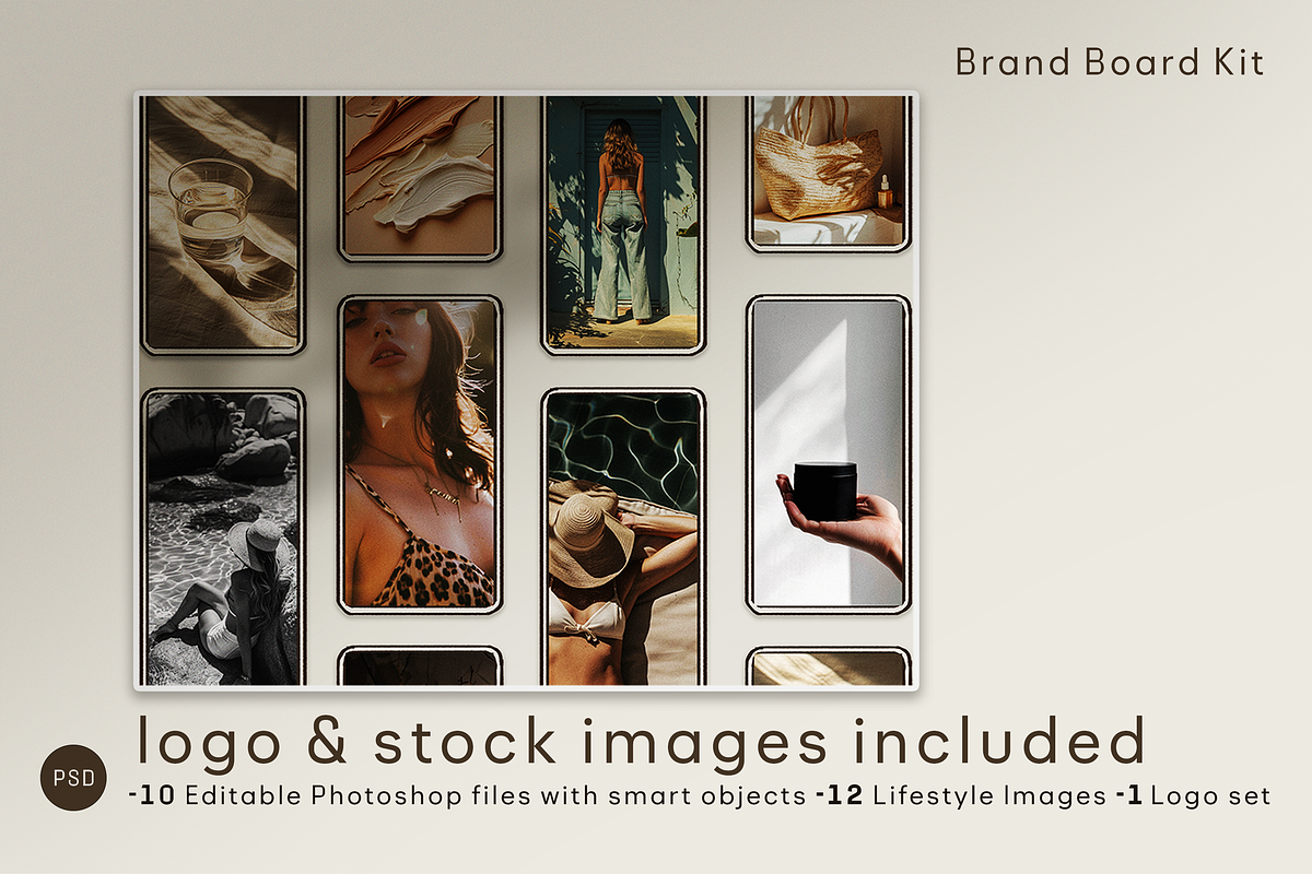 Soleil Branding Board Kit + Logo, a Branding & Logo Template by CC CREATIVE CO (Photo 7 of 9)