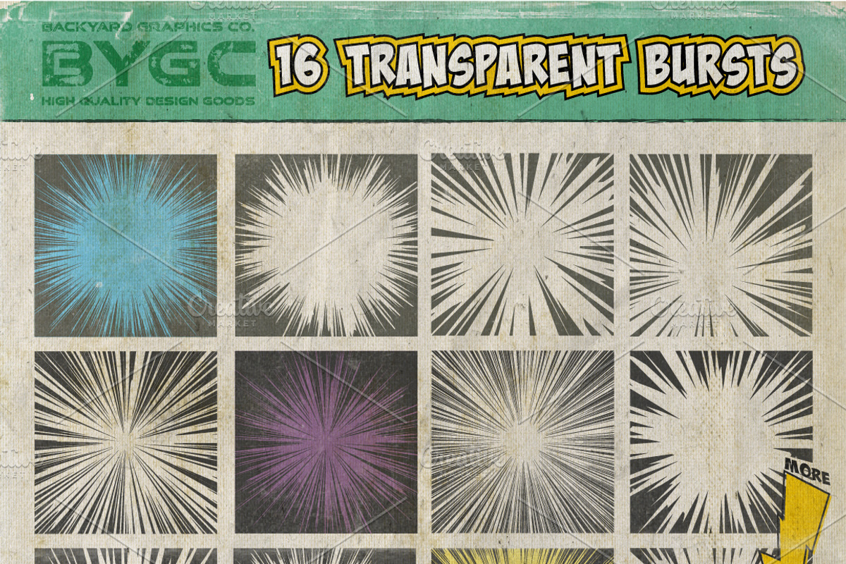 SuperComic Power Pack, a Brushes & More by BackYard Graphics Co. (Photo 5 of 9)