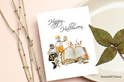 Watercolor Halloween clipart, a Seasonal Illustration by SvetaArtStore (Thumbnail 4 of 10)