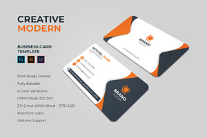 Creative & Modern Business Card, a Business Card Template by GFXCity