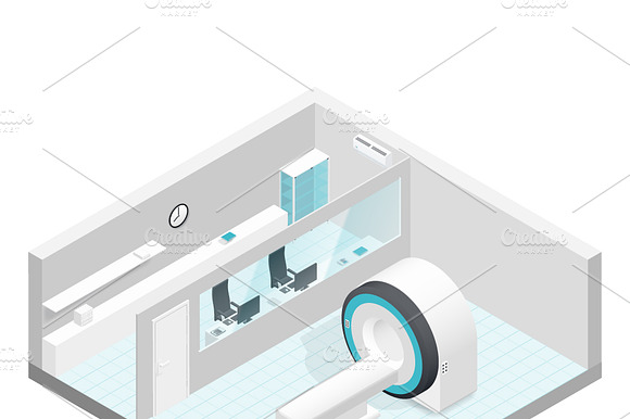 Cabinet Mri Isometric Room Set