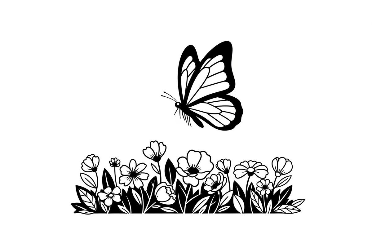 Floral Grass Border Silhouette Bundl, an Illustration by Amazin_art (Photo 29 of 51)