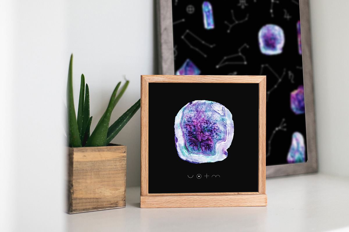 Minerals and space. Astrology set, an Object Graphic by white angel arts (Photo 4 of 20)