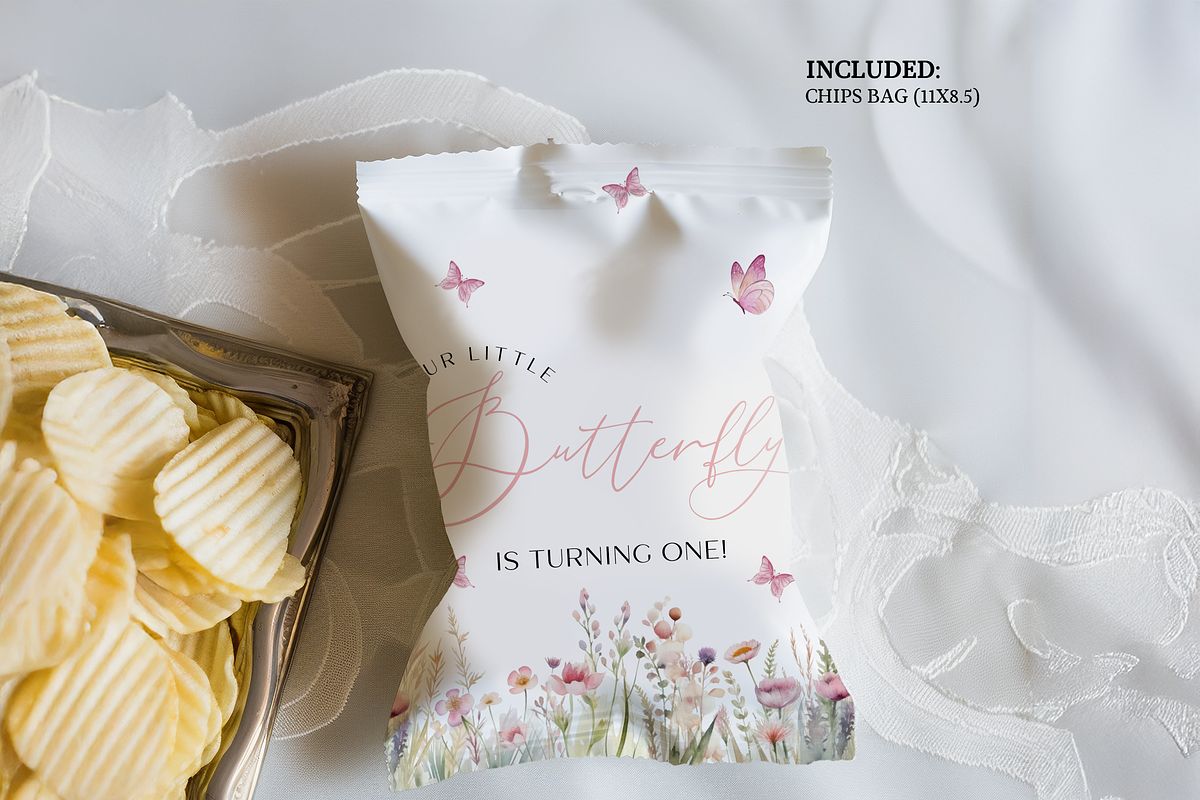 Butterfly Kisses Party Chips Bag, an Invitation Template by Digital_Mind (Photo 2 of 4)