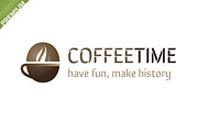 Coffee Time Logo, a Branding & Logo Template by Web Design Label (Thumbnail 1 of 5)