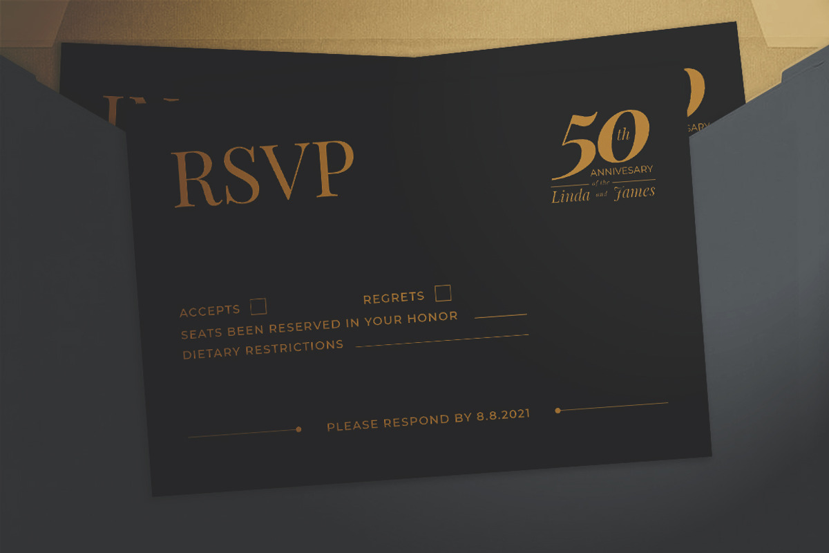 Wedding Anniversary Invitation Suite, an Invitation Template by The Good Store (Photo 5 of 7)