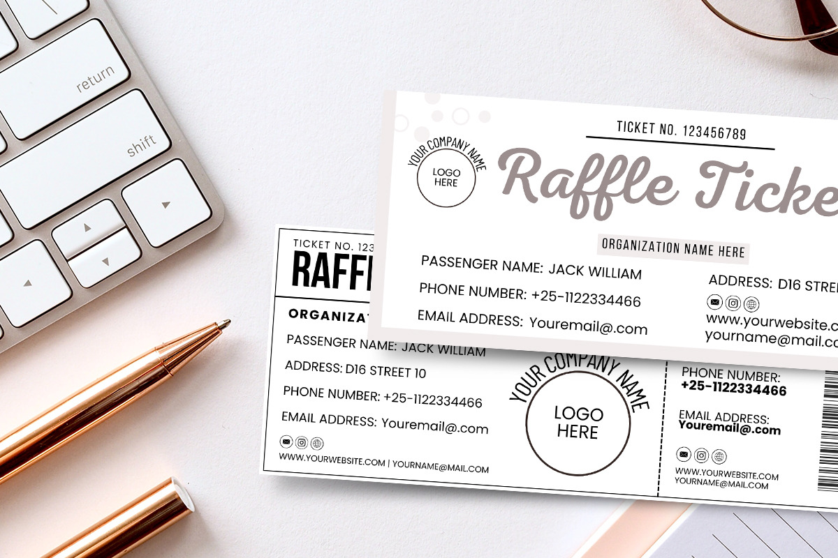 Canva Raffle Ticket Editable Design, an Invitation Template by Snapybiz (Photo 5 of 11)