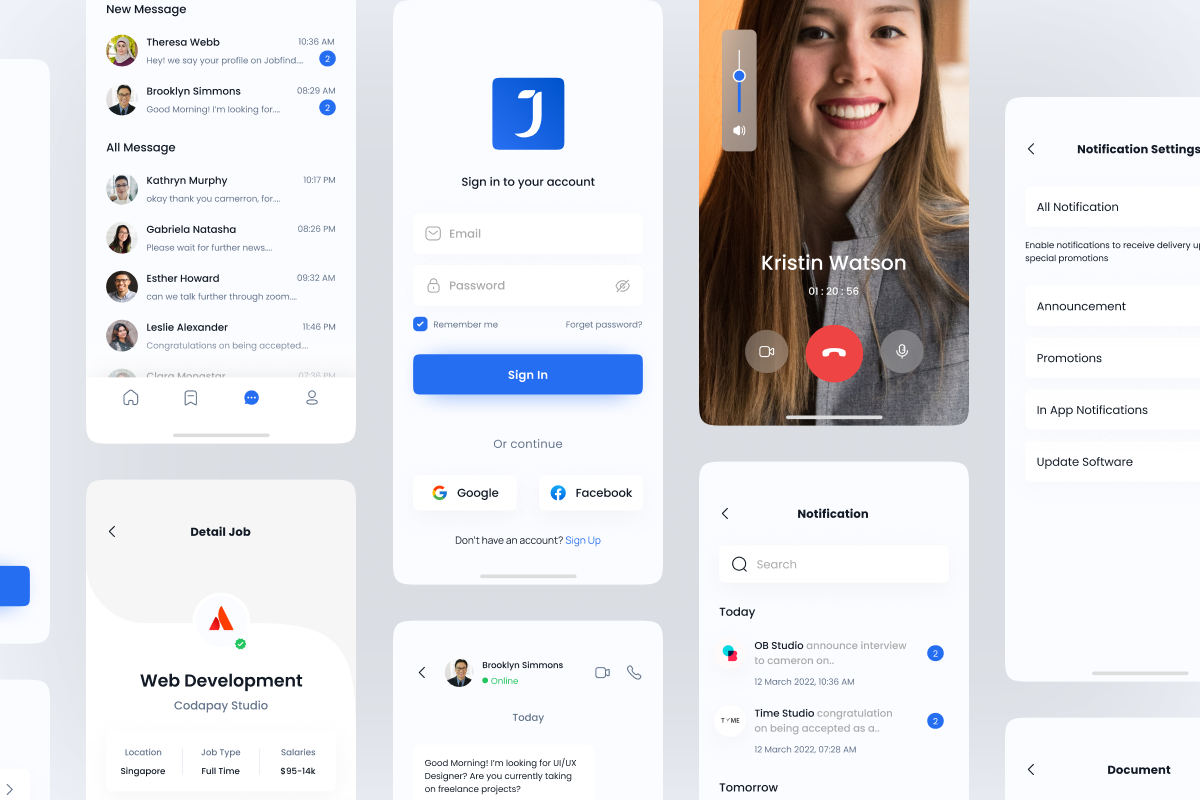 JobFind - Job Seeker UI KIT, a Device Mockup by Odama (Photo 6 of 6)