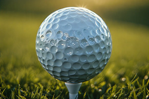 Golf ball stock image