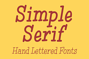 Simple Serif - Hand Lettered Fonts, a Script Font by GG Design (Thumbnail 1 of 16)
