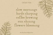 VINTAGE FERN by Natasha Reddy, a Serif Font by Natasha Reddy Studio (Thumbnail 6 of 10)