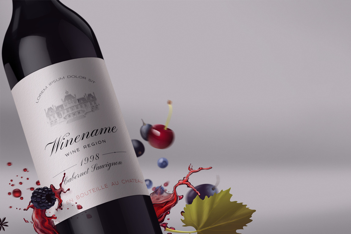 Wine Branding Bundle, an Advertising Mockup by vatesdesign (Photo 3 of 4)