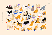 Playful Dog Breeds | Vector Pack, an Animal Illustration by Nutalin Art (Thumbnail 3 of 12)