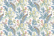 Palms & Peacocks pattern & motifs, a Pattern Graphic by YvY (Thumbnail 3 of 6)