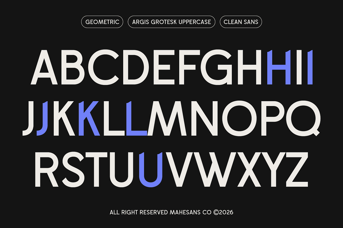 Argis – Geometric Clean Sans Serif, a Sans Serif Font by Mahesans Co (Photo 8 of 10)