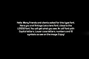 Vintage Leica Lens Font (NN1050), a Sans Serif Font by Nick Novell (Thumbnail 2 of 2)