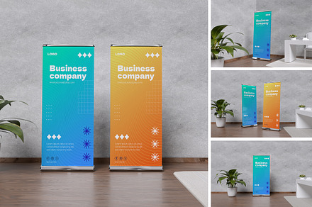 Roll Up Banner Mockup, an Advertising Mockup by HanaSaka_Studio
