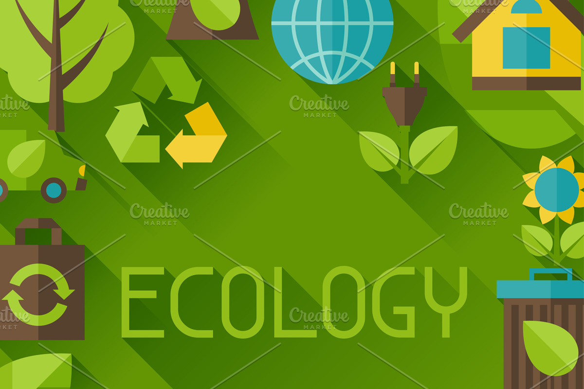 Ecology set of environment icons. preview 3