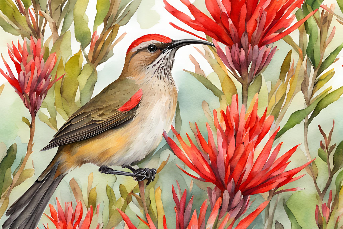 South African Sugarbird, an Animal Illustration by Karliefie (Photo 8 of 8)