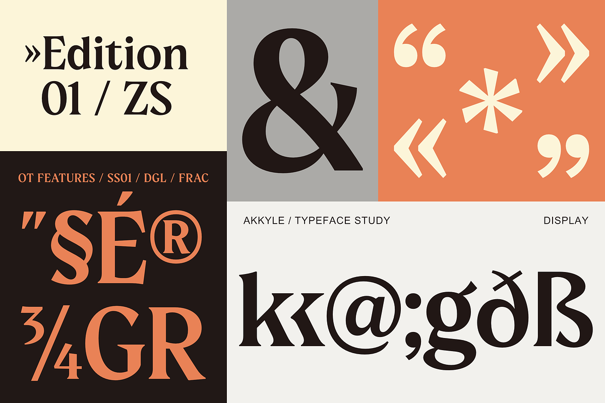 Akkyle – Modern High Contrast Serif, a Serif Font by Zaloma Studio (Photo 9 of 11)