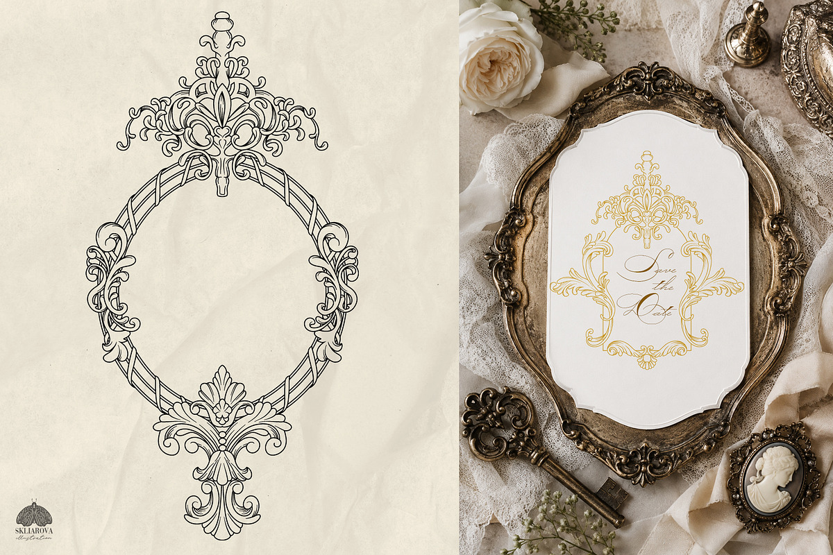 Victorian Wedding + Procreate, a Decorative Illustration by Skliarova (Photo 3 of 7)