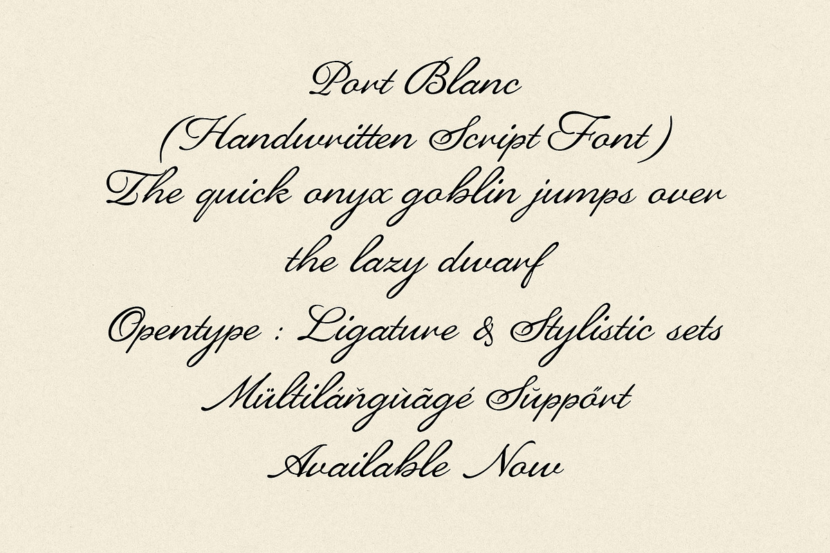 ED Port Blanc - Handwritten Script, a Handwritten Font by Emyself Design (Photo 6 of 10)