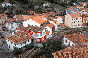 Colorful rooftops of Salas town, an Architecture Photo by SkyNext