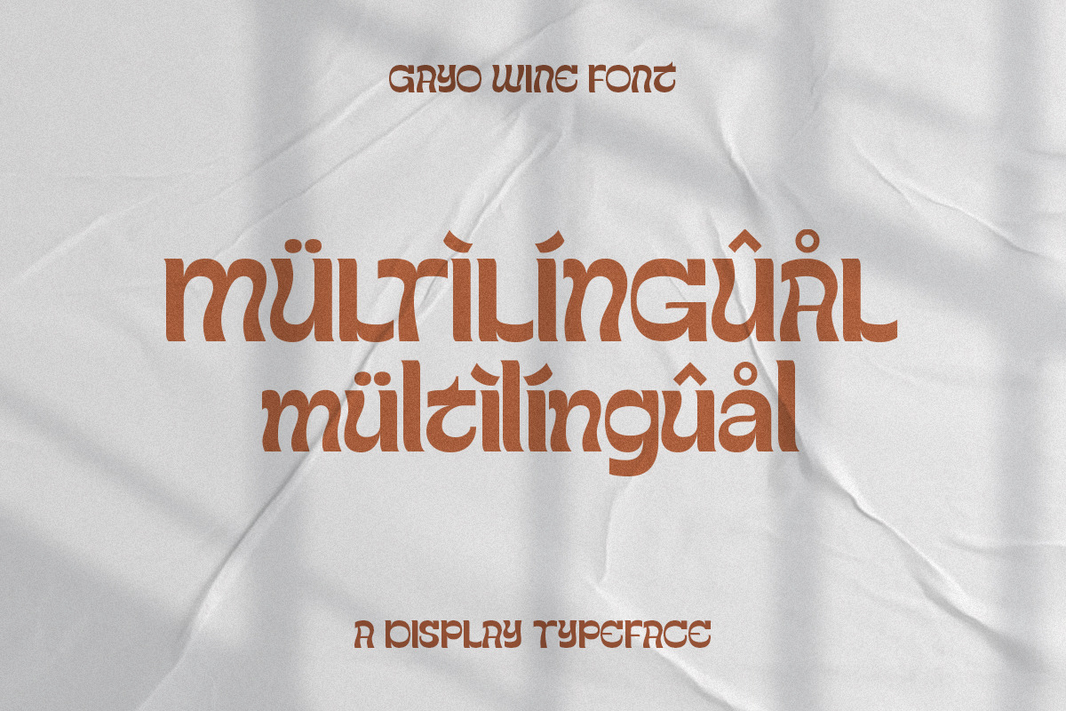 Gayo Wine | Fancy Display, a Serif Font by Pentagonistudio (Photo 12 of 13)