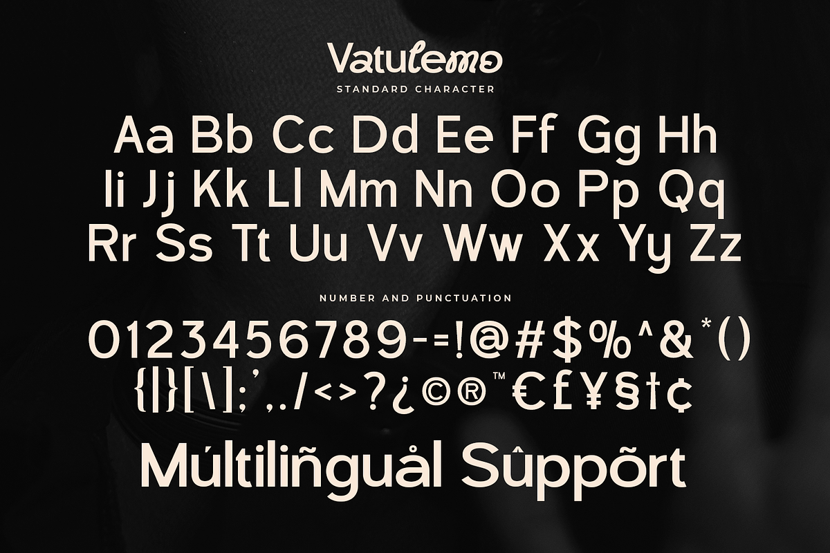 Vatulemo - Experimental Sans Serif, a Sans Serif Font by Pixesia Studio (Photo 14 of 14)