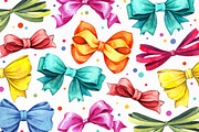 Watercolor bows set, an Illustration by Color and Decor (Thumbnail 3 of 3)