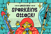 Sparkling Attack! Font, a Font by Paperly Studio (Thumbnail 3 of 7)